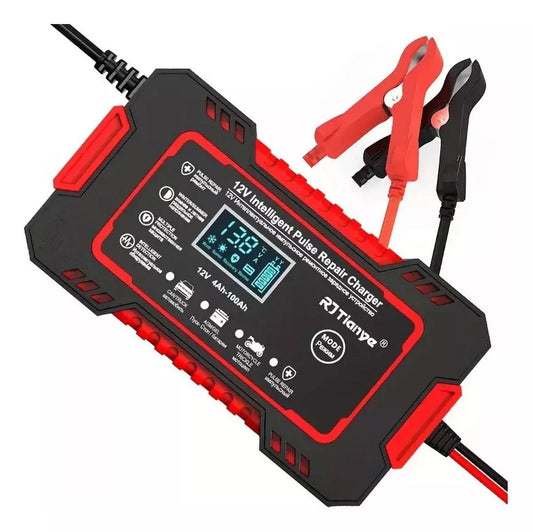 Cargador Bateria - Carro o Moto - Pantalla (12V) - NuCleo