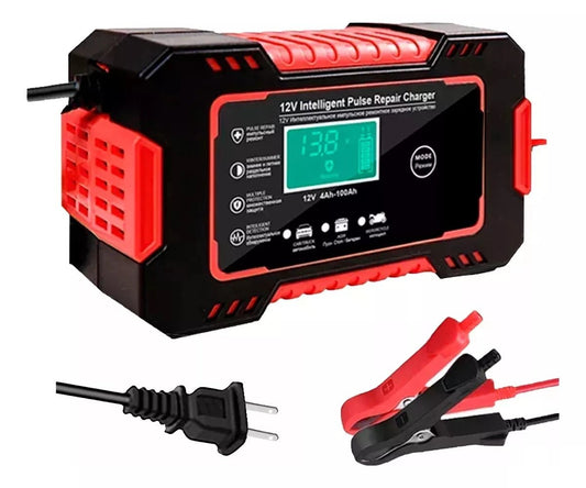 Cargador Bateria - Carro o Moto - Pantalla (12V) - NuCleo